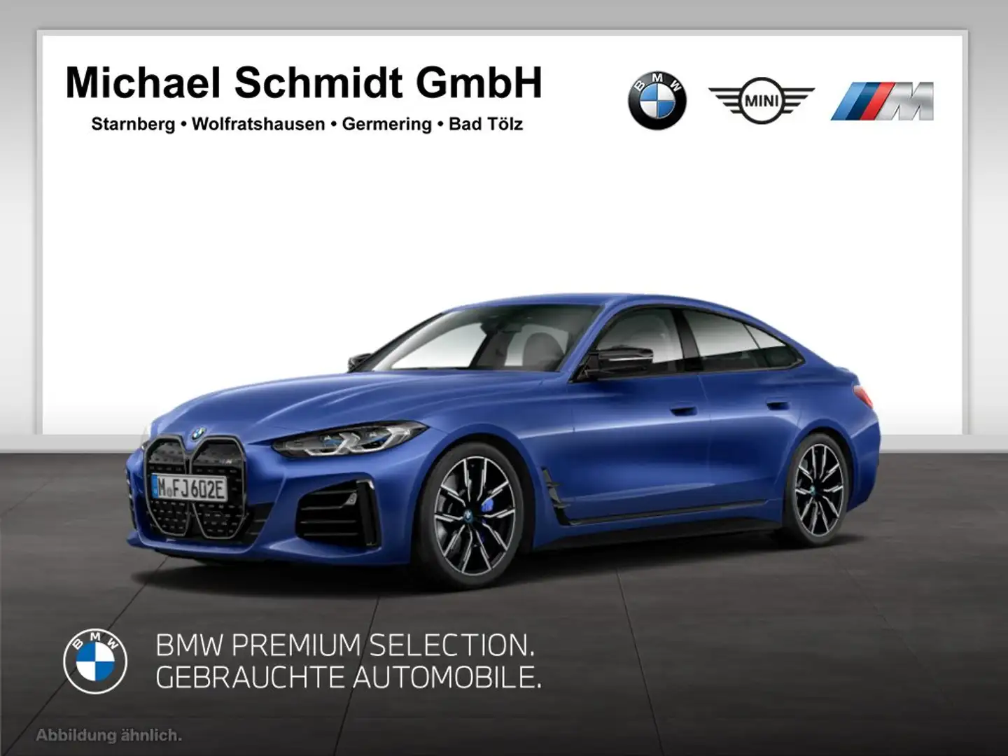 BMW i4 M50 493€ netto Gran Coupé*LC Prof*H/K*Laser*AHK*Ke Blau - 1