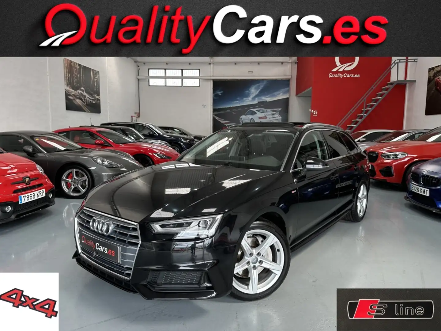 Audi A4 2.0TDI S line edition quattro S-T 140kW Negro - 1
