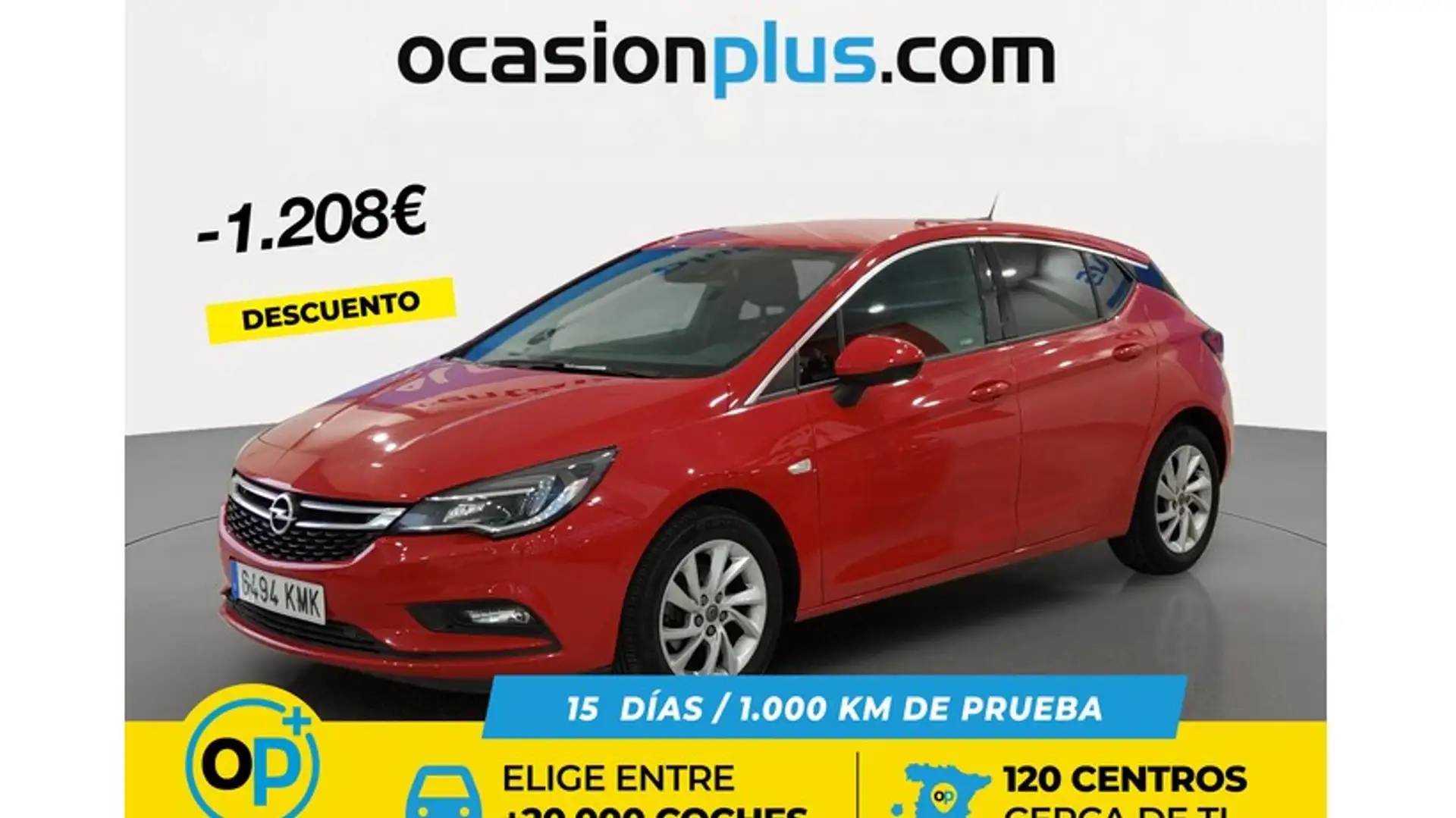 Opel Astra 1.4T S/S Dynamic 125 Rouge - 1