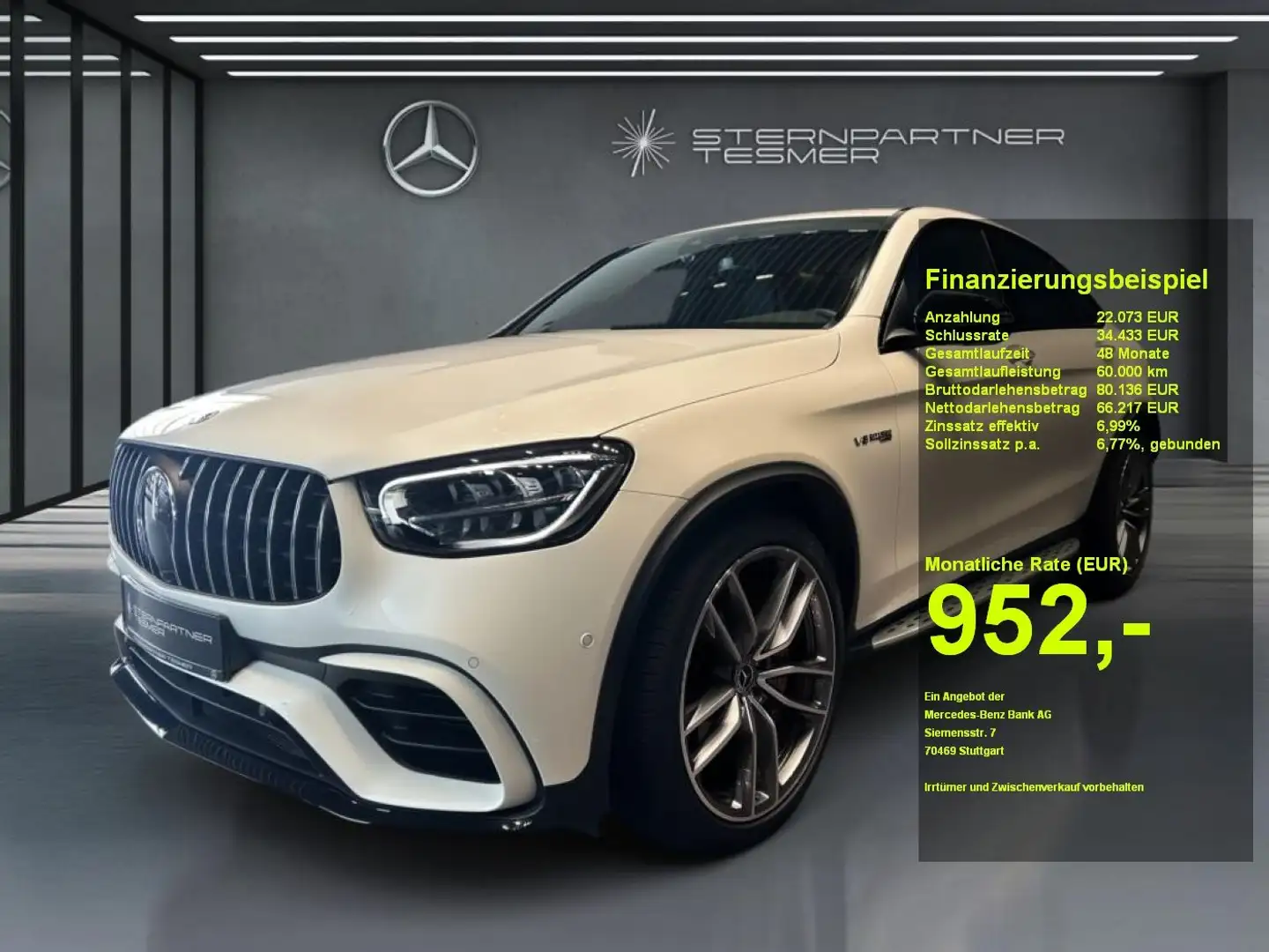 Mercedes-Benz GLC 63 AMG AMG GLC 63 S 4M+ Keramik+head.+Night+Keyl.+Distr Biały - 1