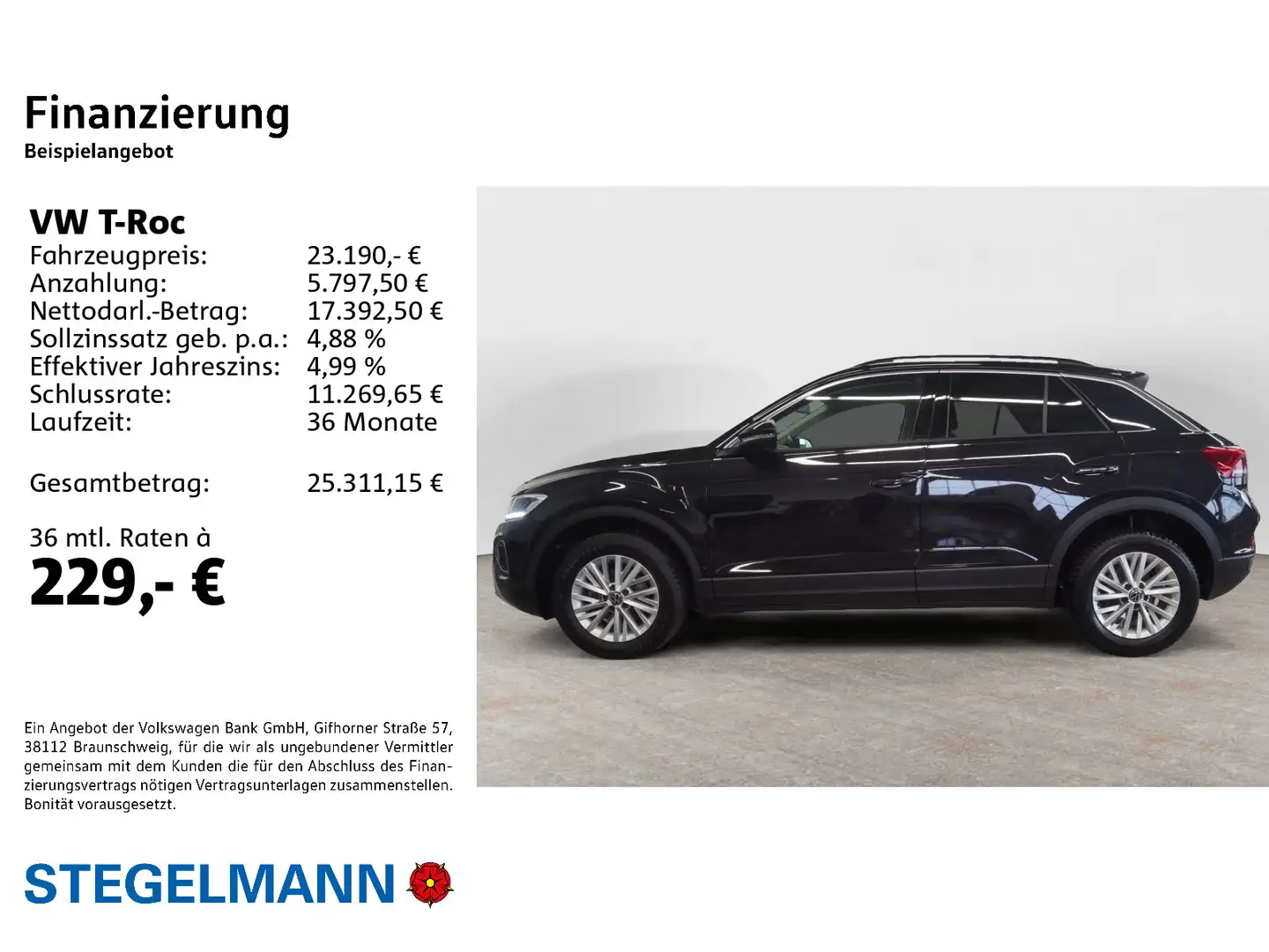 Volkswagen T-Roc 1.0 TSI Life *LED*App-Connect*Sitzheizung* Zwart - 2
