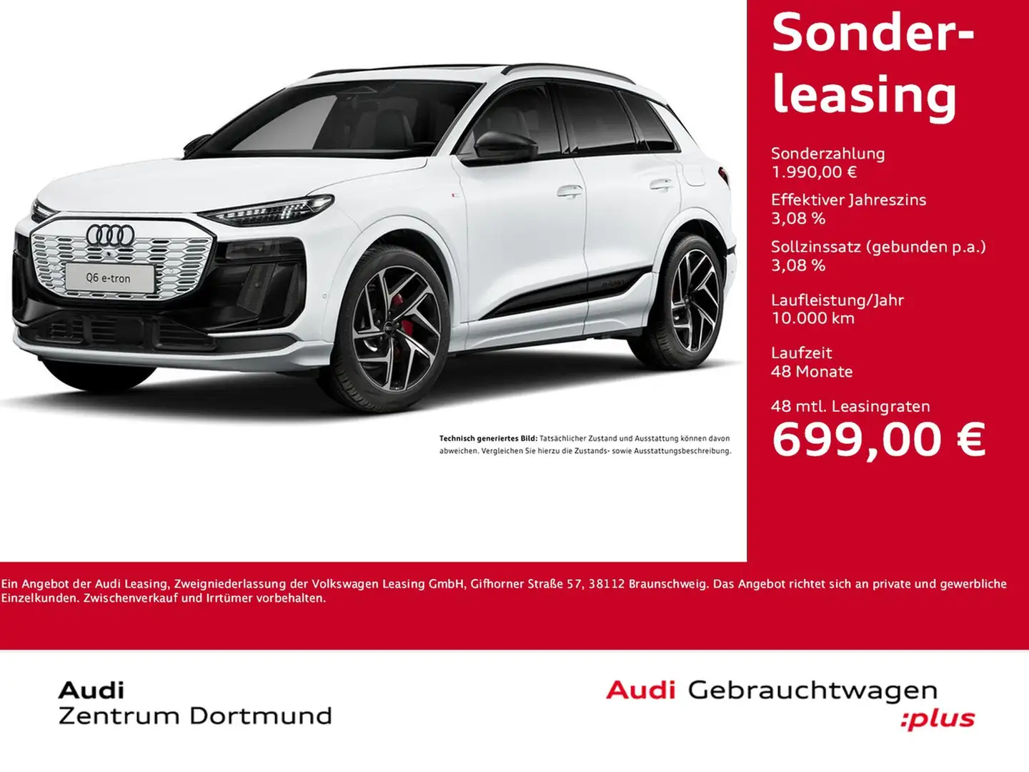 Audi Q6 e-tron quattro S LINE WÄRMEPUMPE PANO B&O CAM Weiß - 1