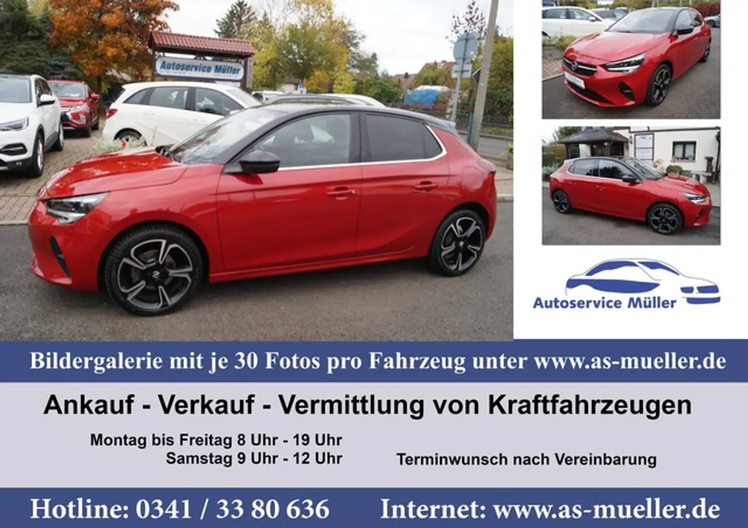 Opel Corsa F 1,2i 55kw Kamera-PDC-CarPlay-Sitzh.-VZ-u Rot - 1