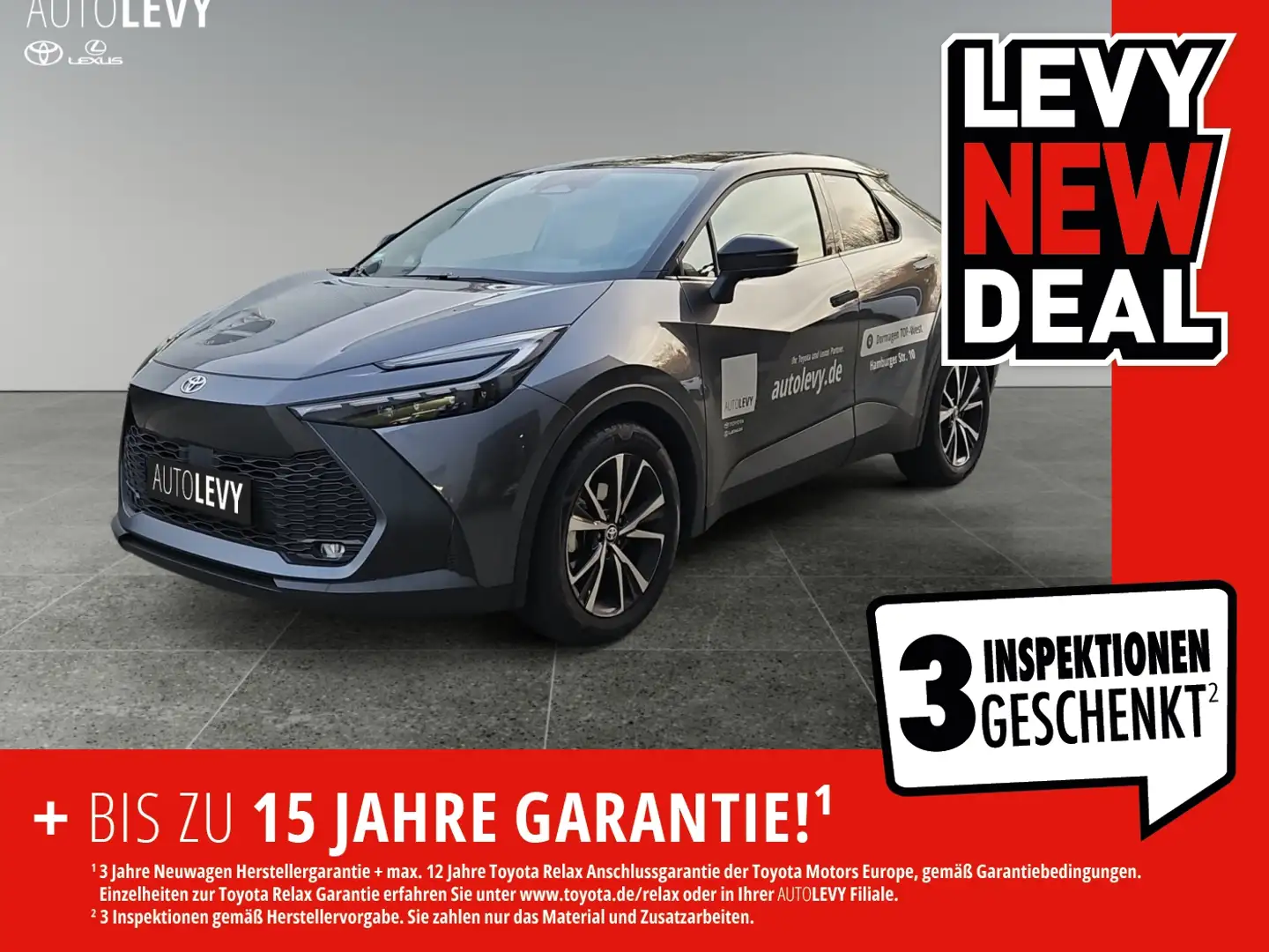 Toyota C-HR 1.8 Hybrid Teamplayer +Technik-Paket +1,99%* Grau - 1