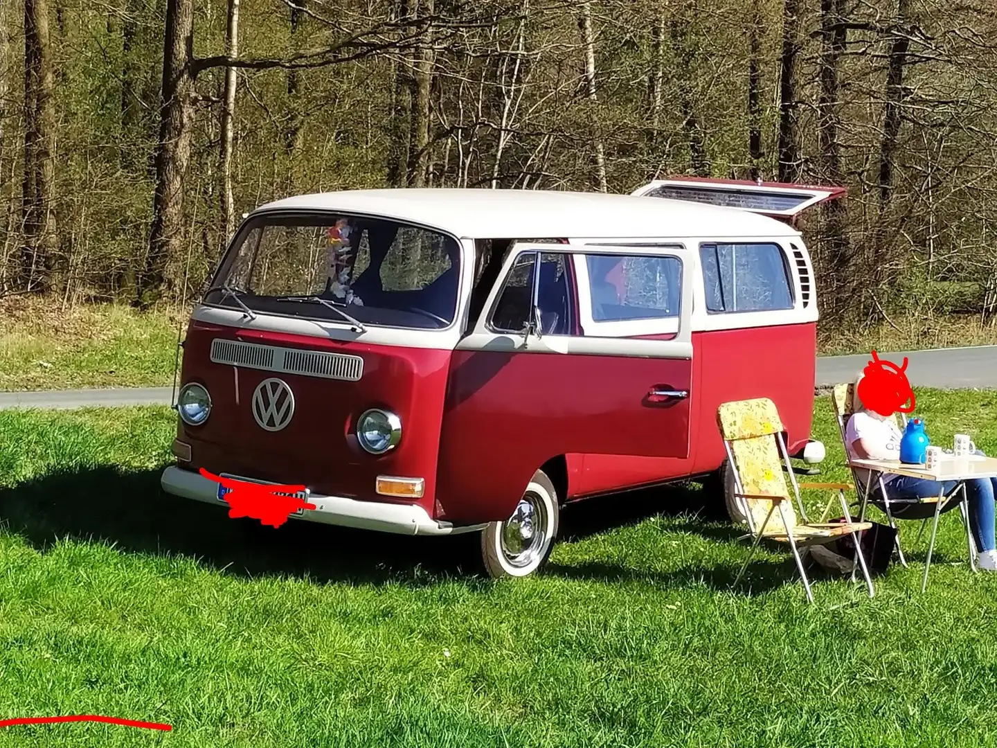 Volkswagen T2 T2a Czerwony - 2