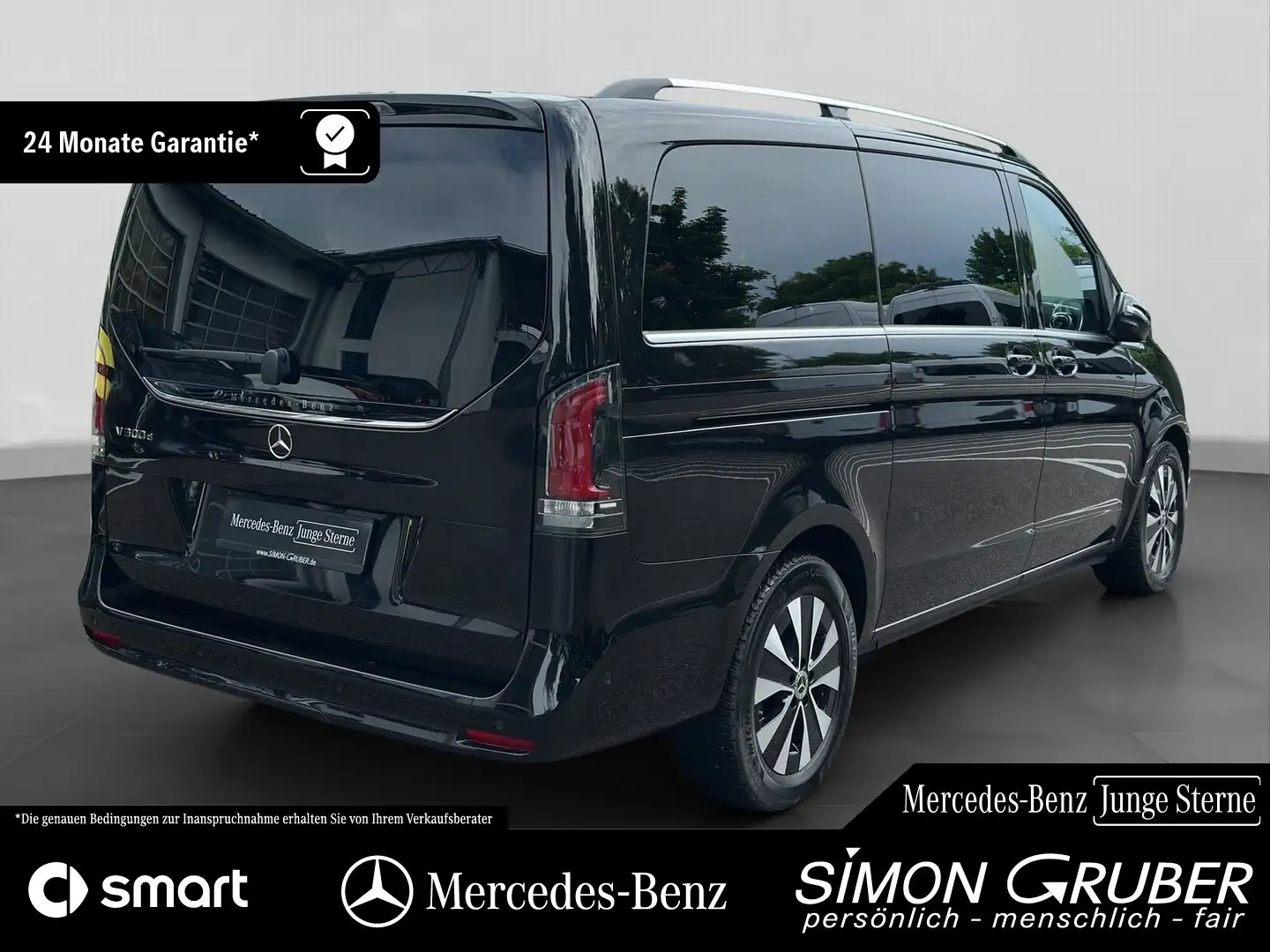 Mercedes-Benz V 300 d AVANTGARDE Lang 7Sitze MBeam Distr. AHK Fekete - 2