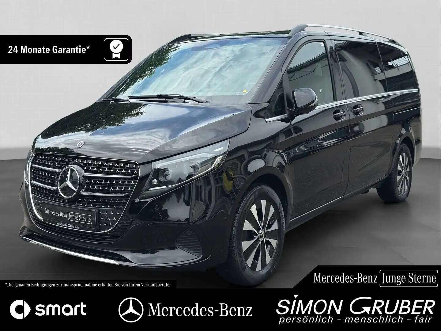 Mercedes-Benz V 300 d AVANTGARDE Lang 7Sitze MBeam Distr. AHK Černá - 1