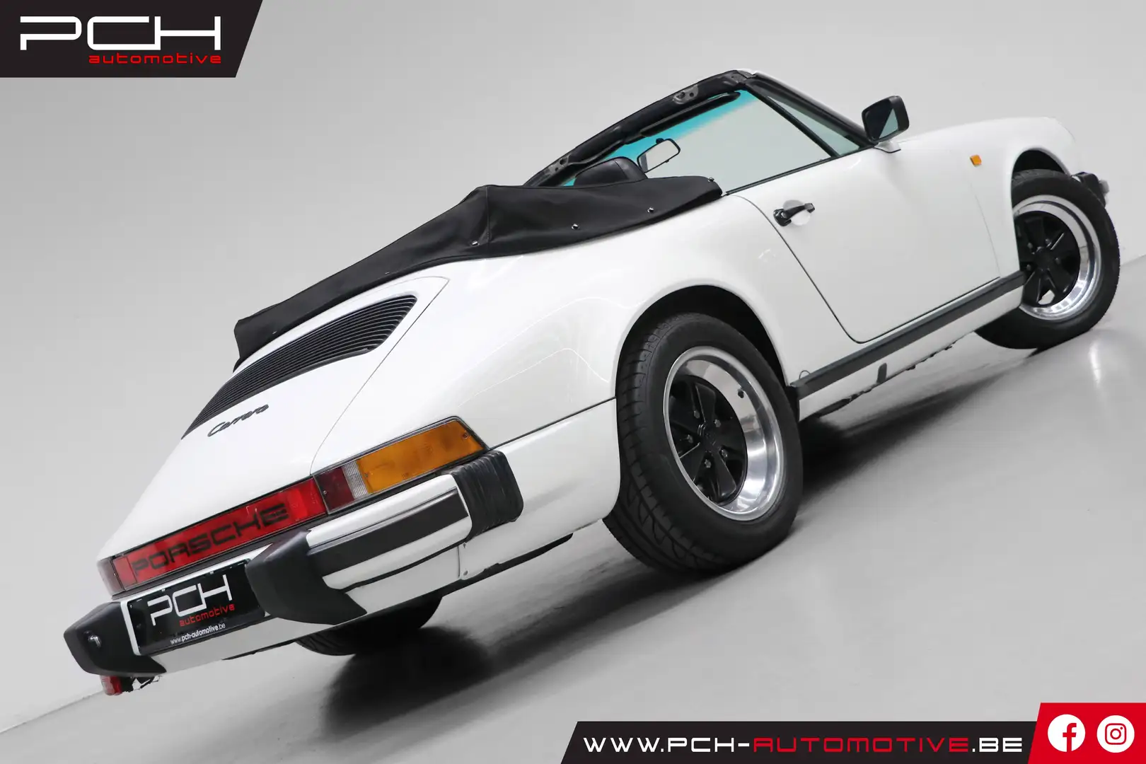 Porsche 911 Carrera 3.2 Cabriolet 231cv - Matching Numbers - Blanc - 2