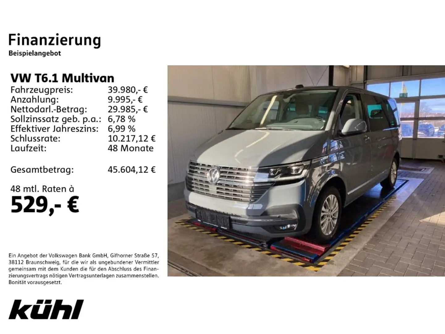 Volkswagen T6.1 Multivan 2.0 TDI DSG Generation Six LED/ACC Grau - 2