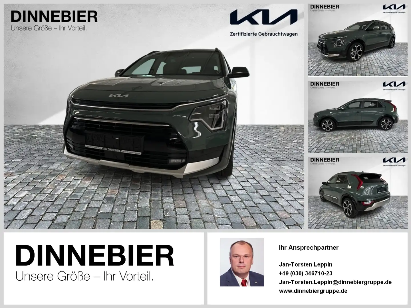 Kia Niro Spirit 1.6 HEV LED+Navi+Kamera+Glasdach Vert - 1