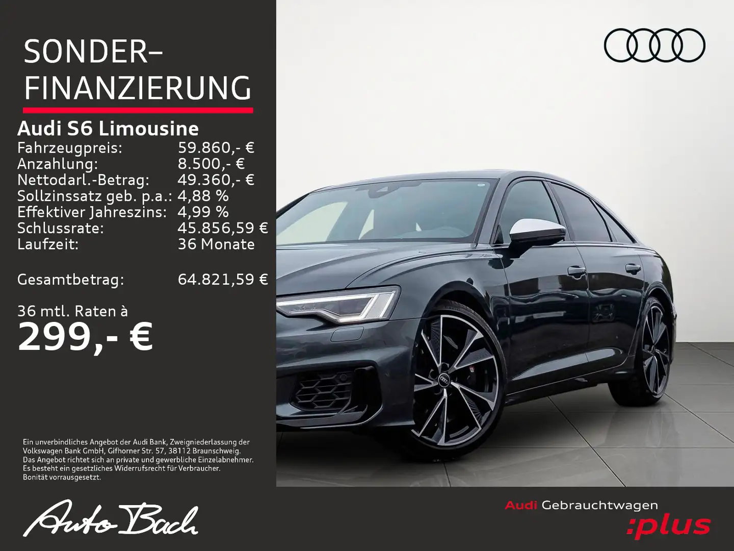 Audi S6 3.0TDI qu tiptronic Navi LED GRA EP Grey - 2