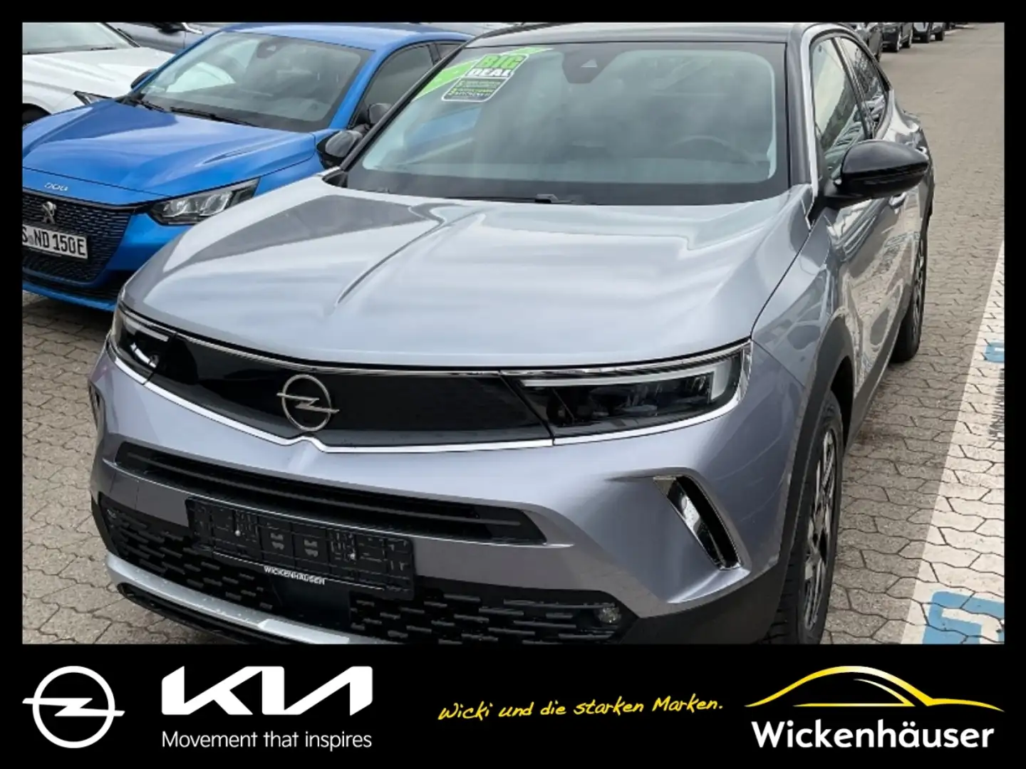 Opel Mokka-E Elegance FLA SpurH LM KAM LED KlimaA Silver - 1