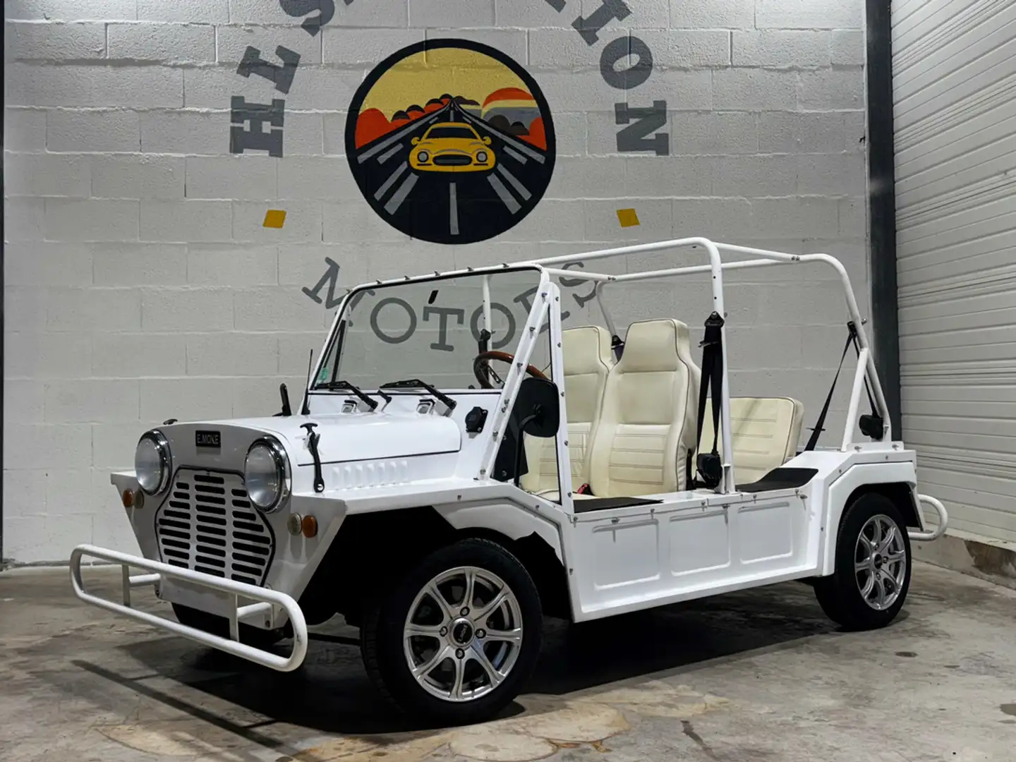 Austin Mini Moke ELECTRIQUE Wit - 1