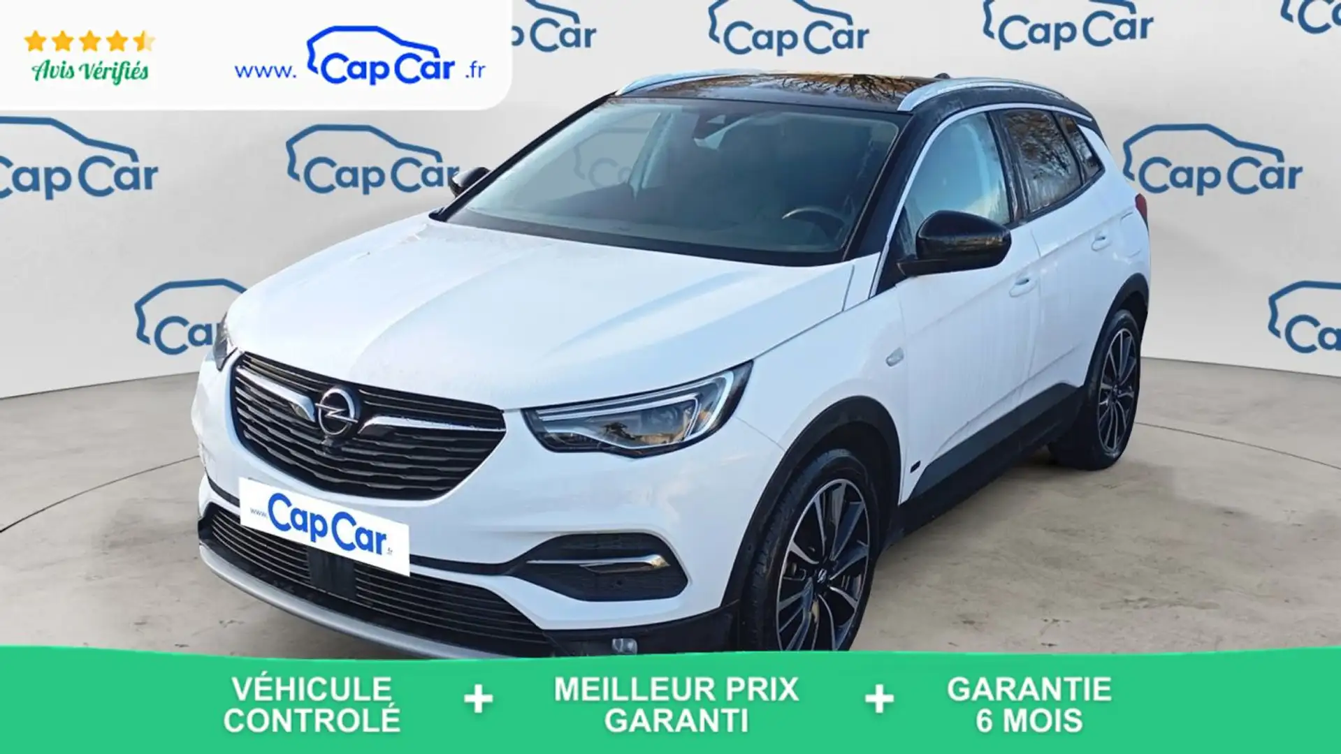 Opel Grandland X 1.6 Hybrid4 300 AWD BVA8 Ultimate - Automatique Entretien constructeur Bianco - 1
