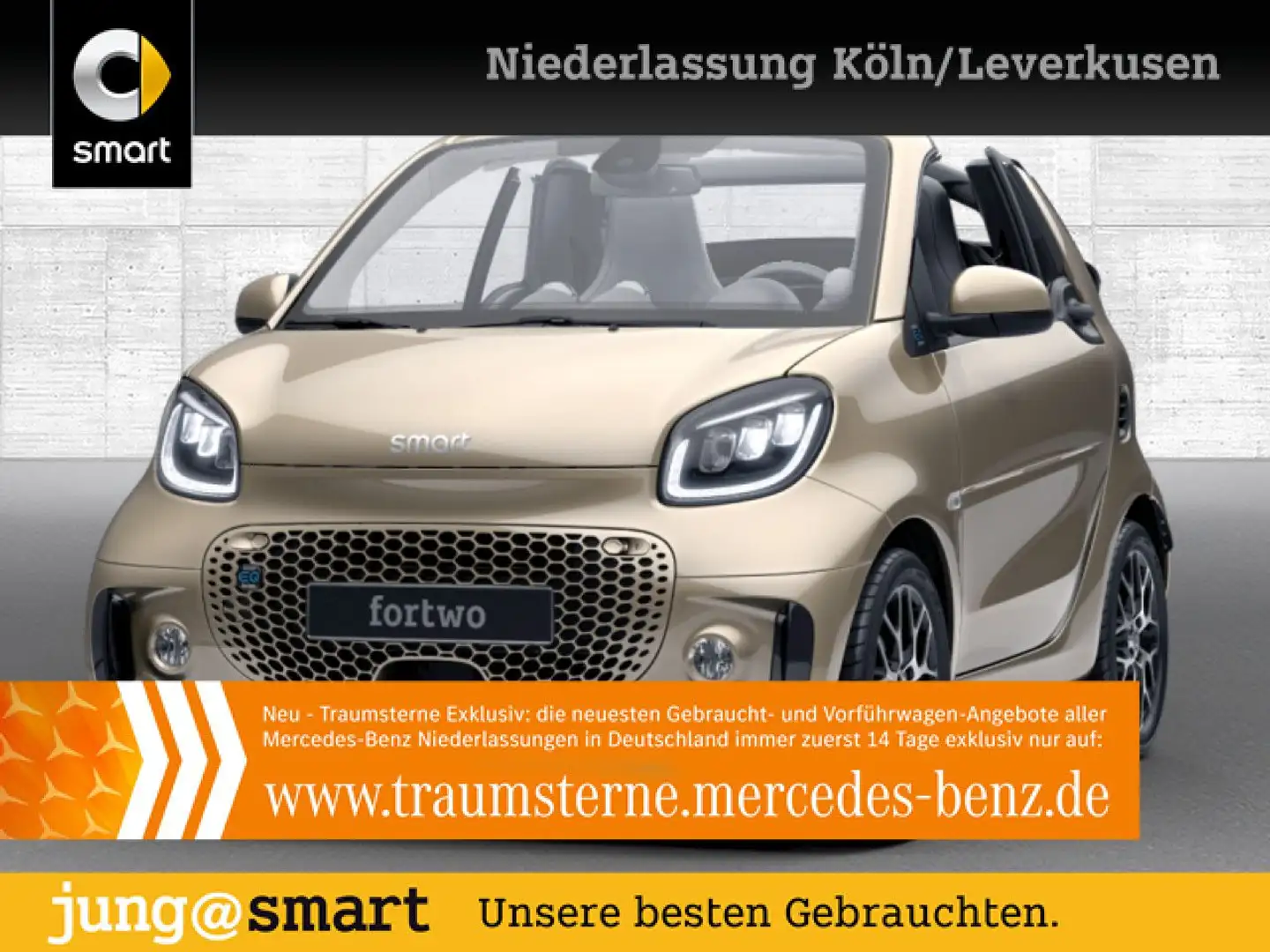 smart forTwo EQ 60kWed prime SHZ PDC+Kamera JBL Ambiente Beige - 1