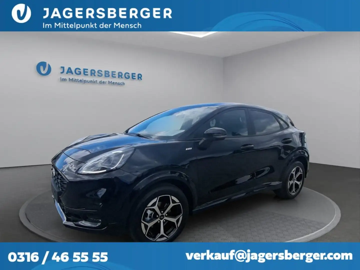 Ford Puma ST-Line 1,0L EcoBoost Hybrid Schwarz - 1
