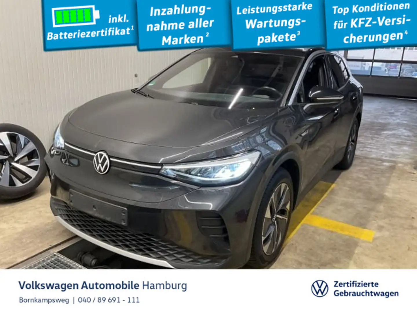 Volkswagen ID.4 Pro Performance AHK AppConnect Navi LED Grau - 1
