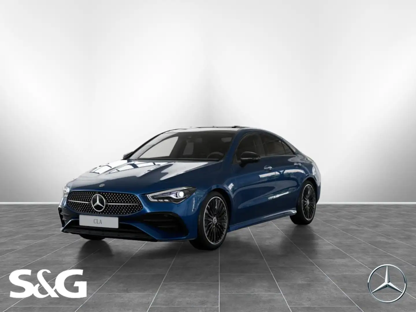 Mercedes-Benz CLA 200 Coupé AMG TOTWINKEL+PANO+DISTR+360°+19" Blau - 1
