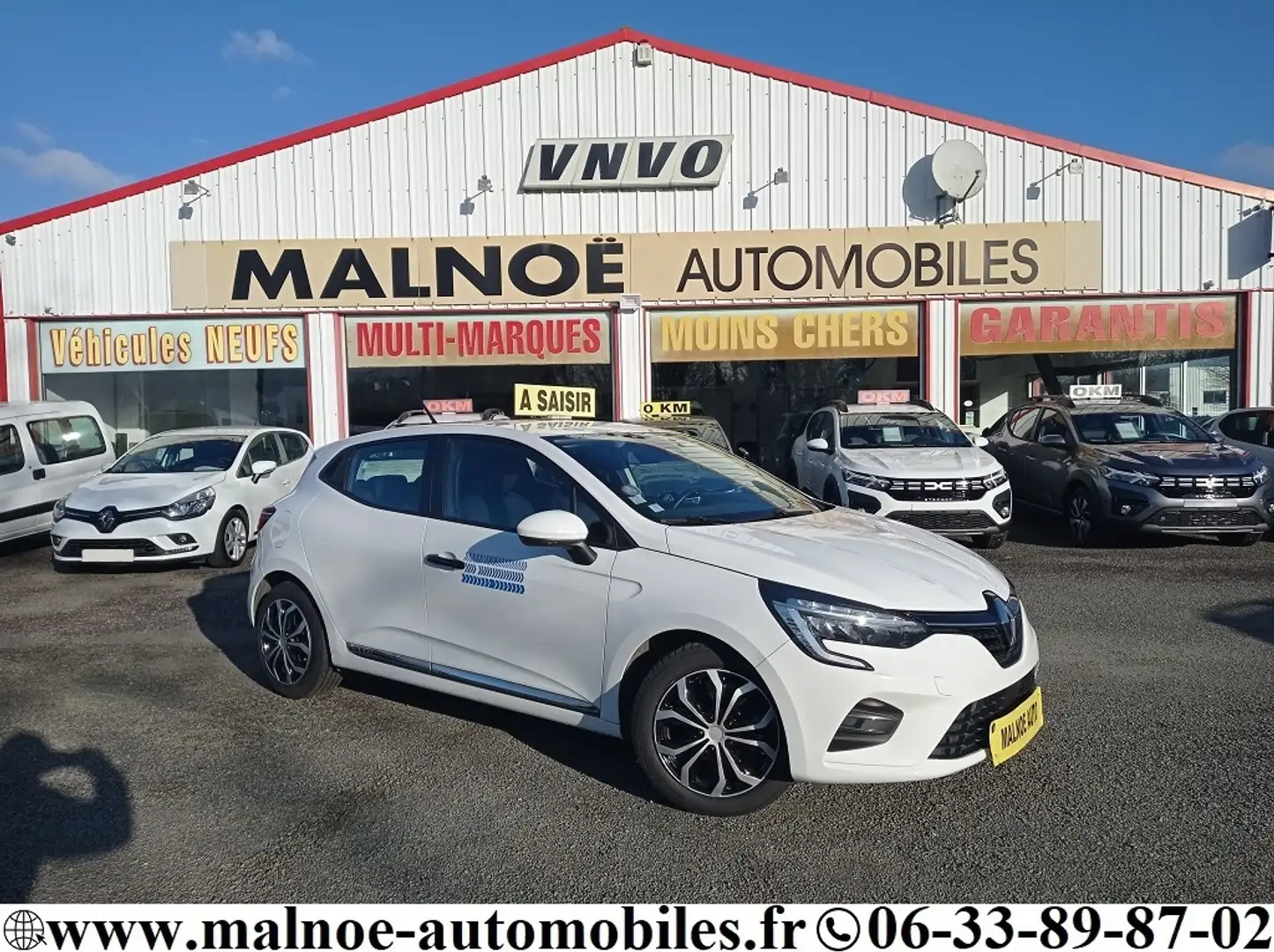Renault Clio 1.0 SCE 75 CH BUSINESS Blanc - 1