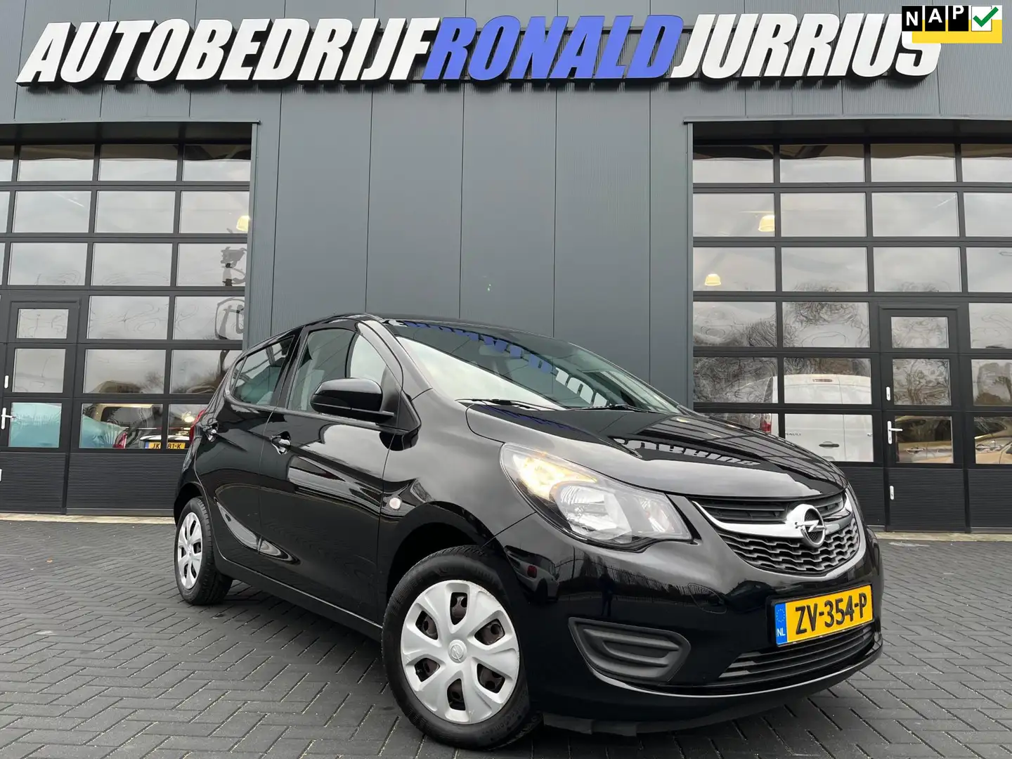 Opel Karl 1.0 ecoFLEX Edition NL.Auto/Airco/Cruise Control/E Zwart - 1