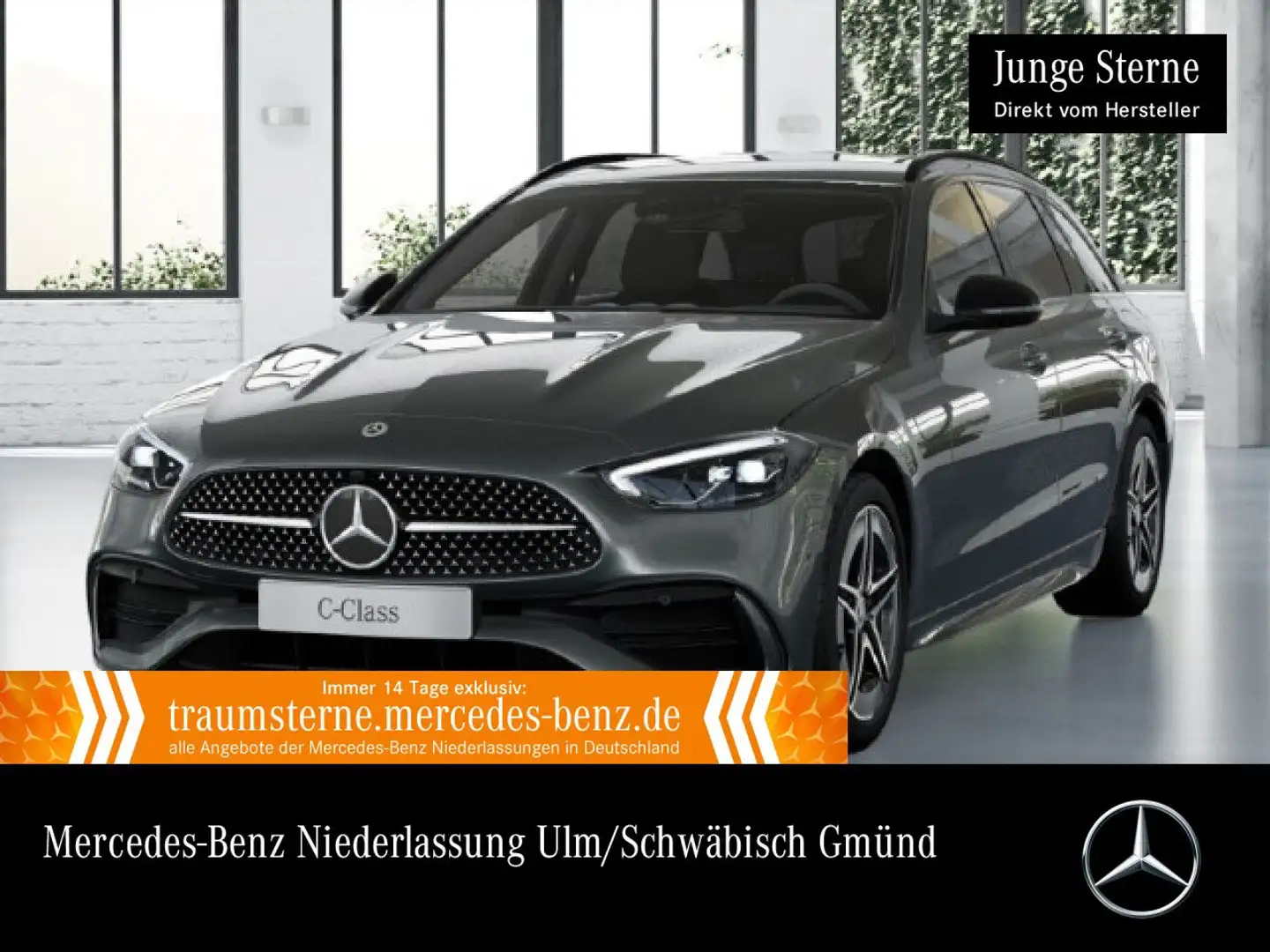 Mercedes-Benz C 300 e T AMG+NIGHT+AHK+LED+KAMERA+KEYLESS+9G Grau - 1