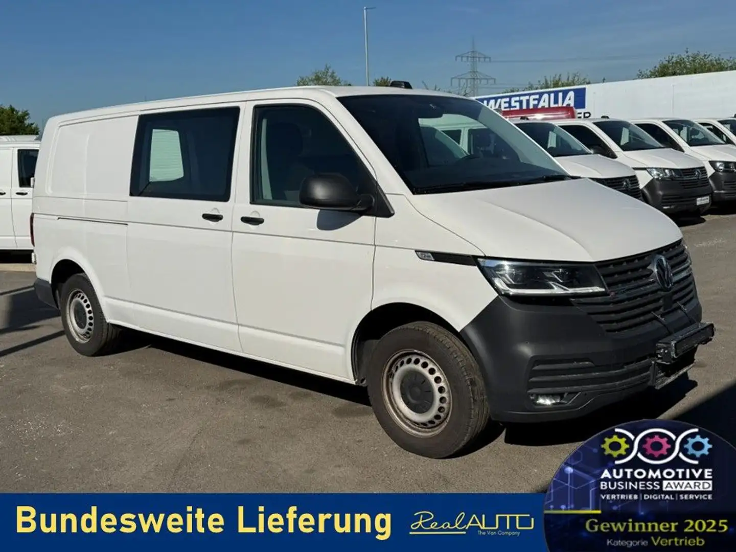 Volkswagen T6 Transporter 6.1 Kasten LR 4Motion DSG LED*ACC Weiß - 1