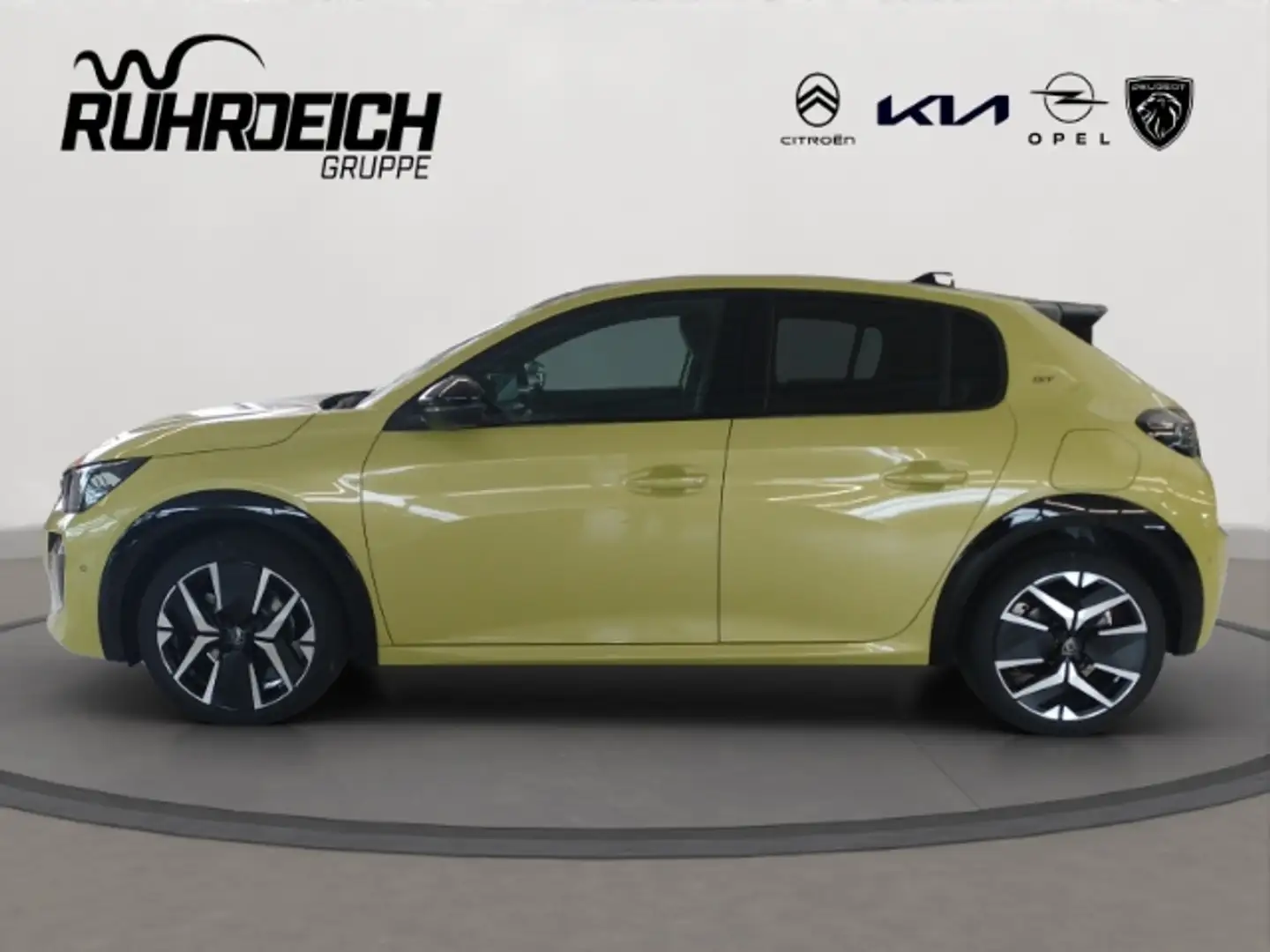 Peugeot 208 Hybrid GT Panorama Sitzheizung Rückfahrkamera Navi Gelb - 2