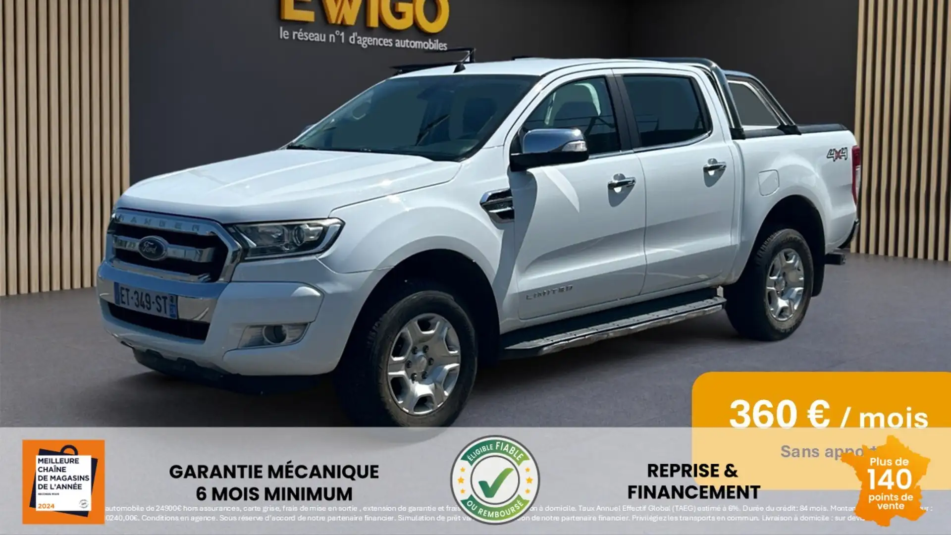 Ford Ranger DOUBLE CABINE 3.2 TDCI 200ch LIMITED 4X4 - 1
