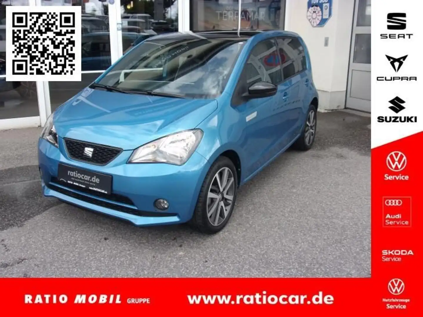 SEAT Mii MII ELECTRIC  PLUS  61 KW AUTOMATIK GAR.-06/26* Bleu - 1