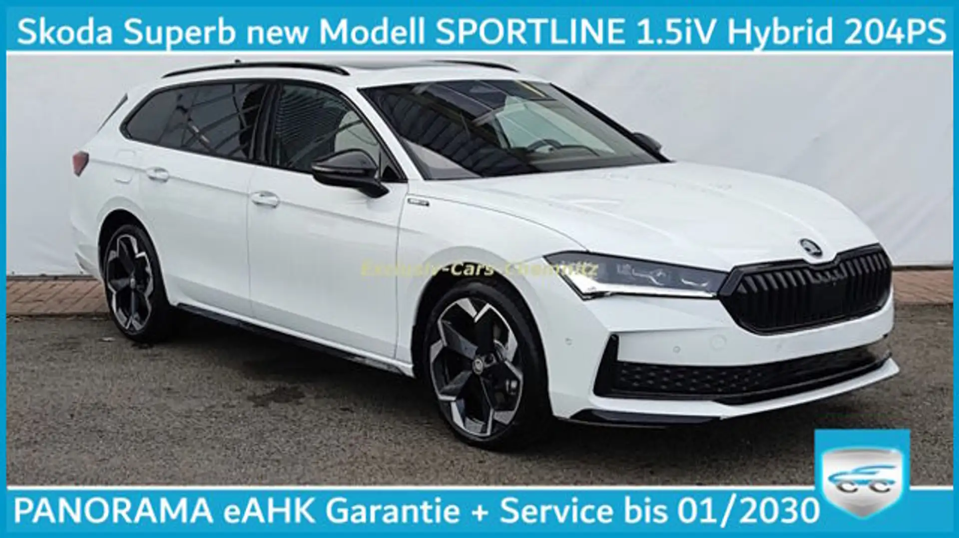 Skoda Superb Combi 1.5iV Sportline AHK Pano Gar. 01/30 1.5 TSI Weiß - 1