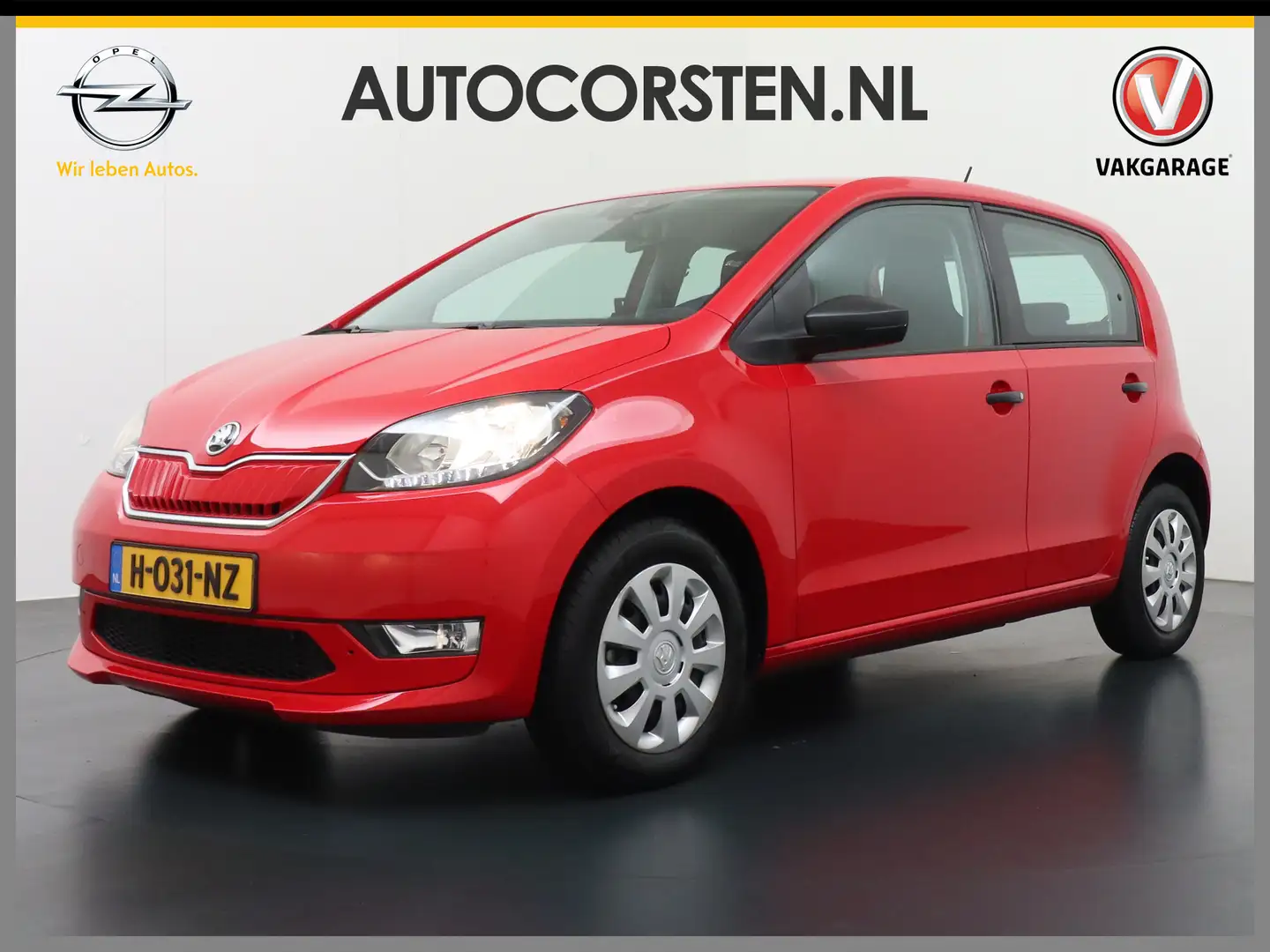 Skoda Citigo e-iV EV 36kWh Climate Control Bluetooth Verkeersbo Rood - 1