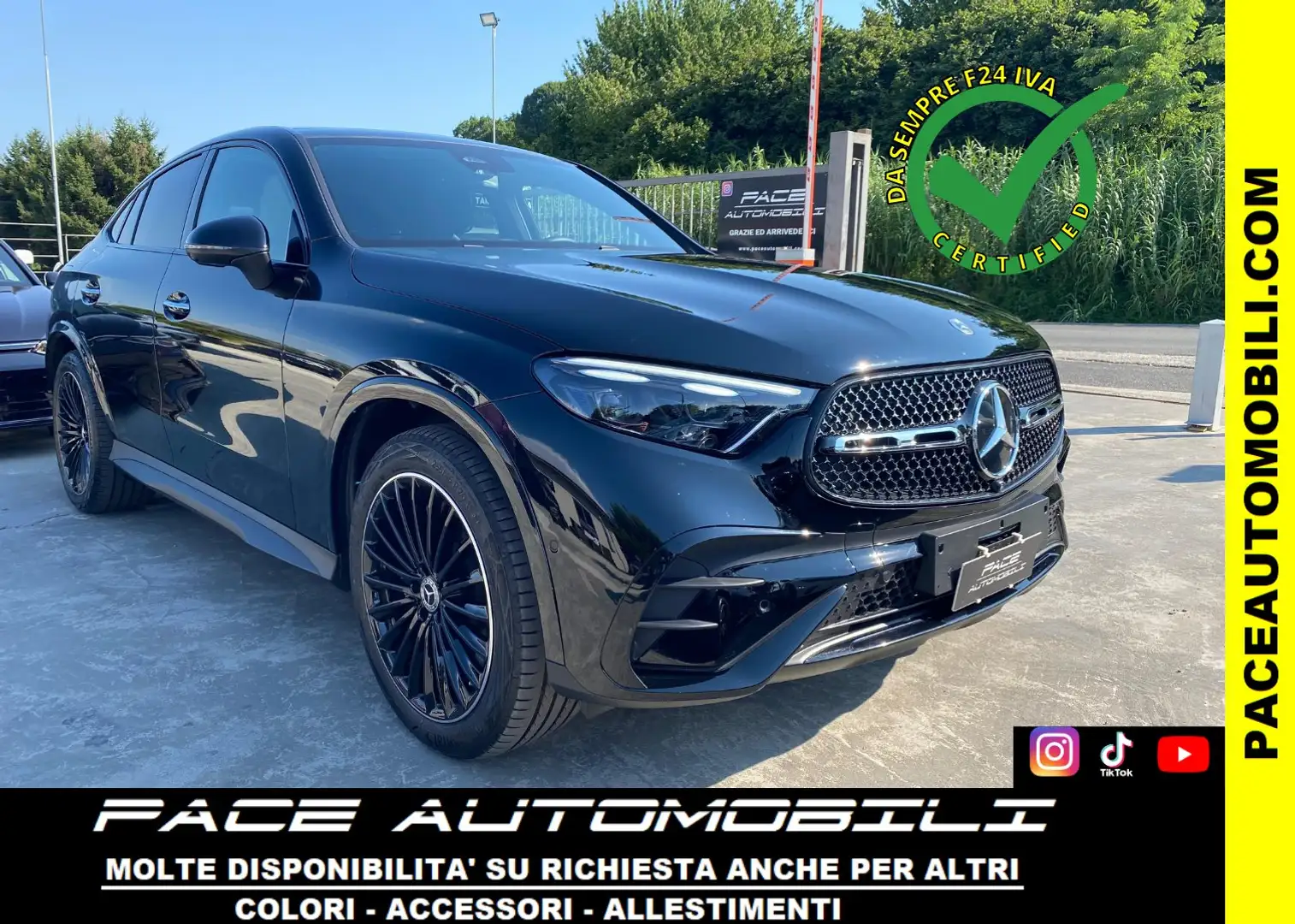 Mercedes-Benz GLC 220 D AMG 4M PREMIUM PLUS NIGHT PACK PDC 20" COUPE LED Nero - 1