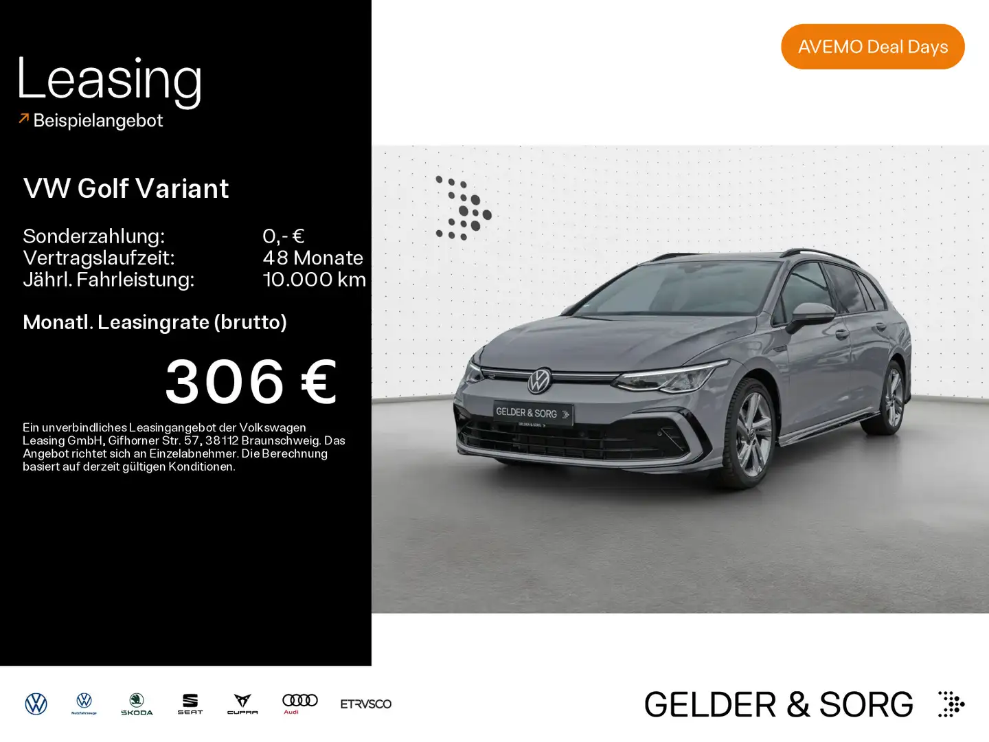 Volkswagen Golf Variant 1.5 TSI R-Line LED*AHK*Digital Gris - 1