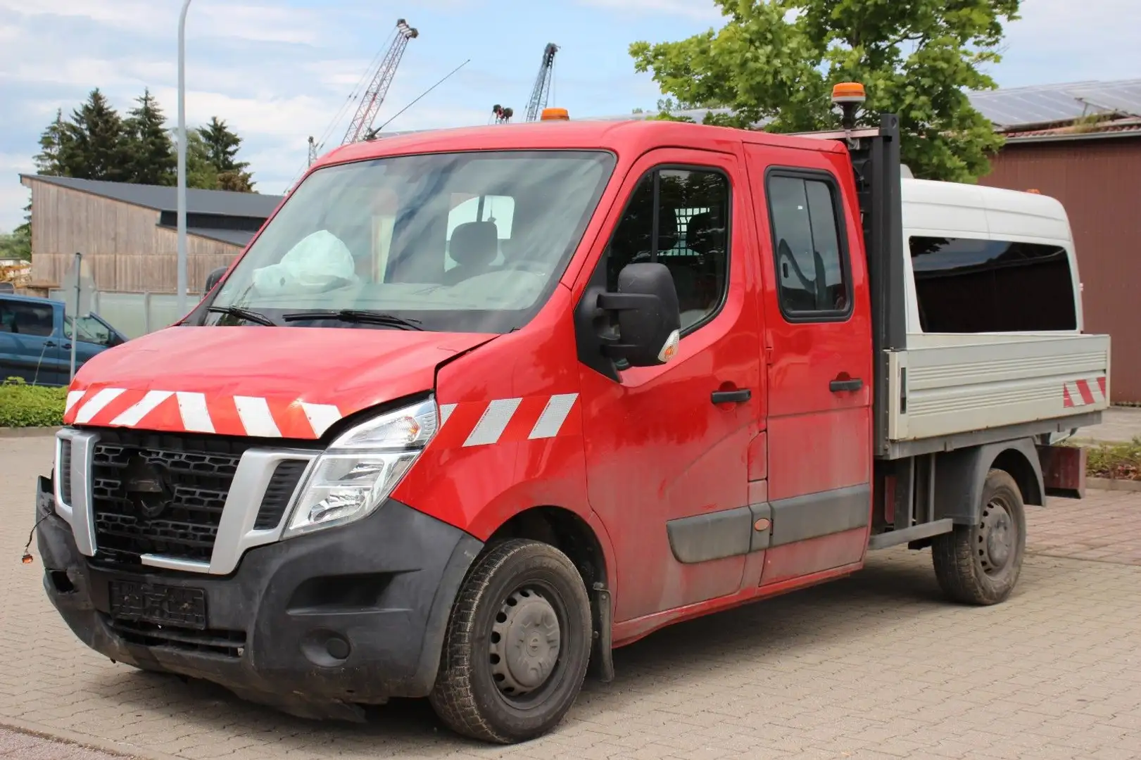 Nissan NV400 2.3Dci DoKa Pritsche # Netto 5.550€ Rot - 1
