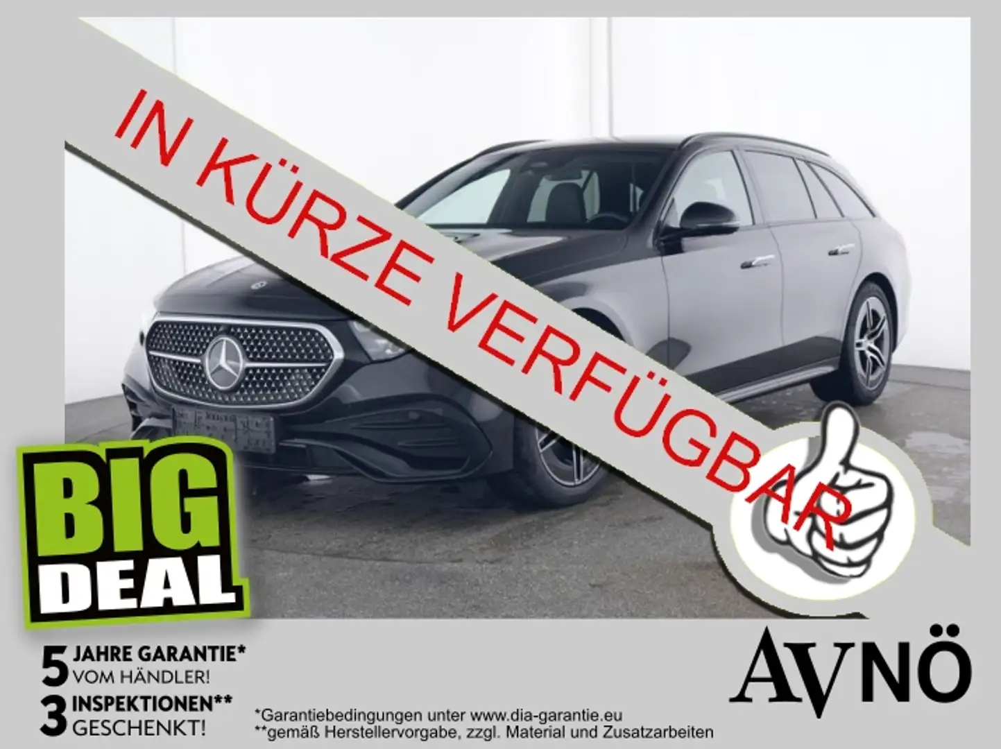 Mercedes-Benz E 220 d T AMG LINE DISTRONIC AHK Schwarz - 1