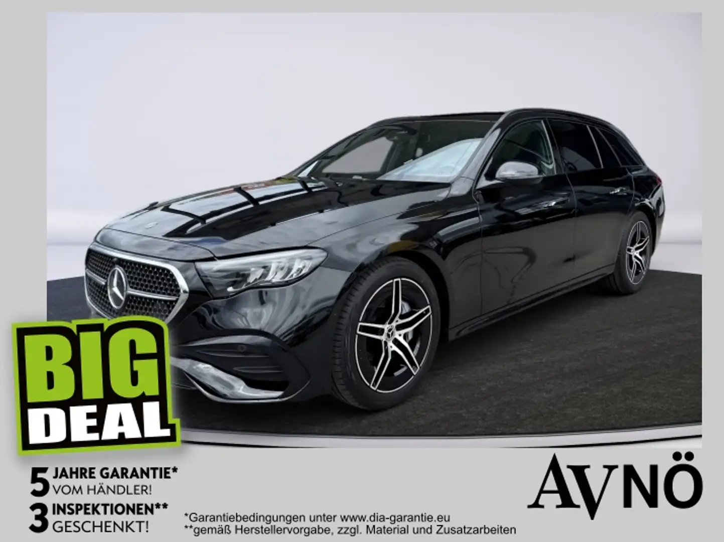 Mercedes-Benz E 220 d T AMG LINE DISTRONIC AHK Negro - 1