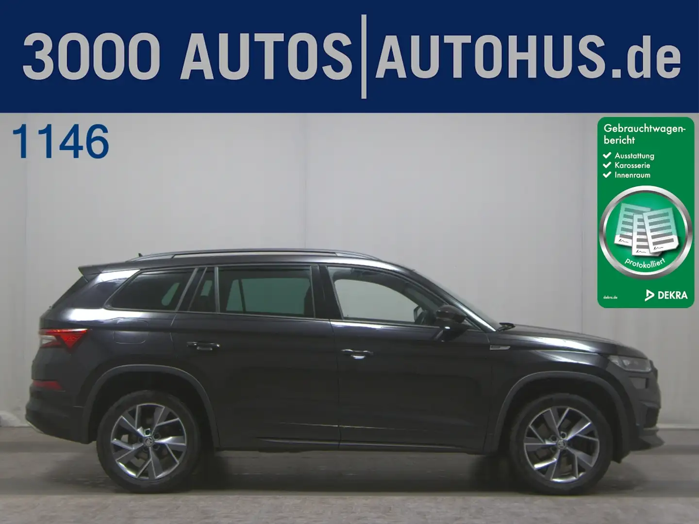 Skoda Kodiaq 2.0 TDI 4x4 SportLine Navi LED vc RFK AHK Schwarz - 1