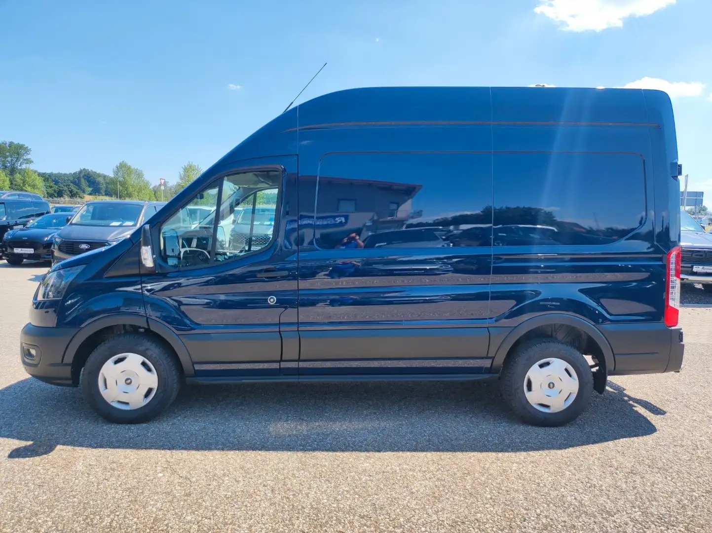 Ford Transit 350 L2 H3 Kast AUT Trend *AHK/GJR/2-Sitz Blauw - 2