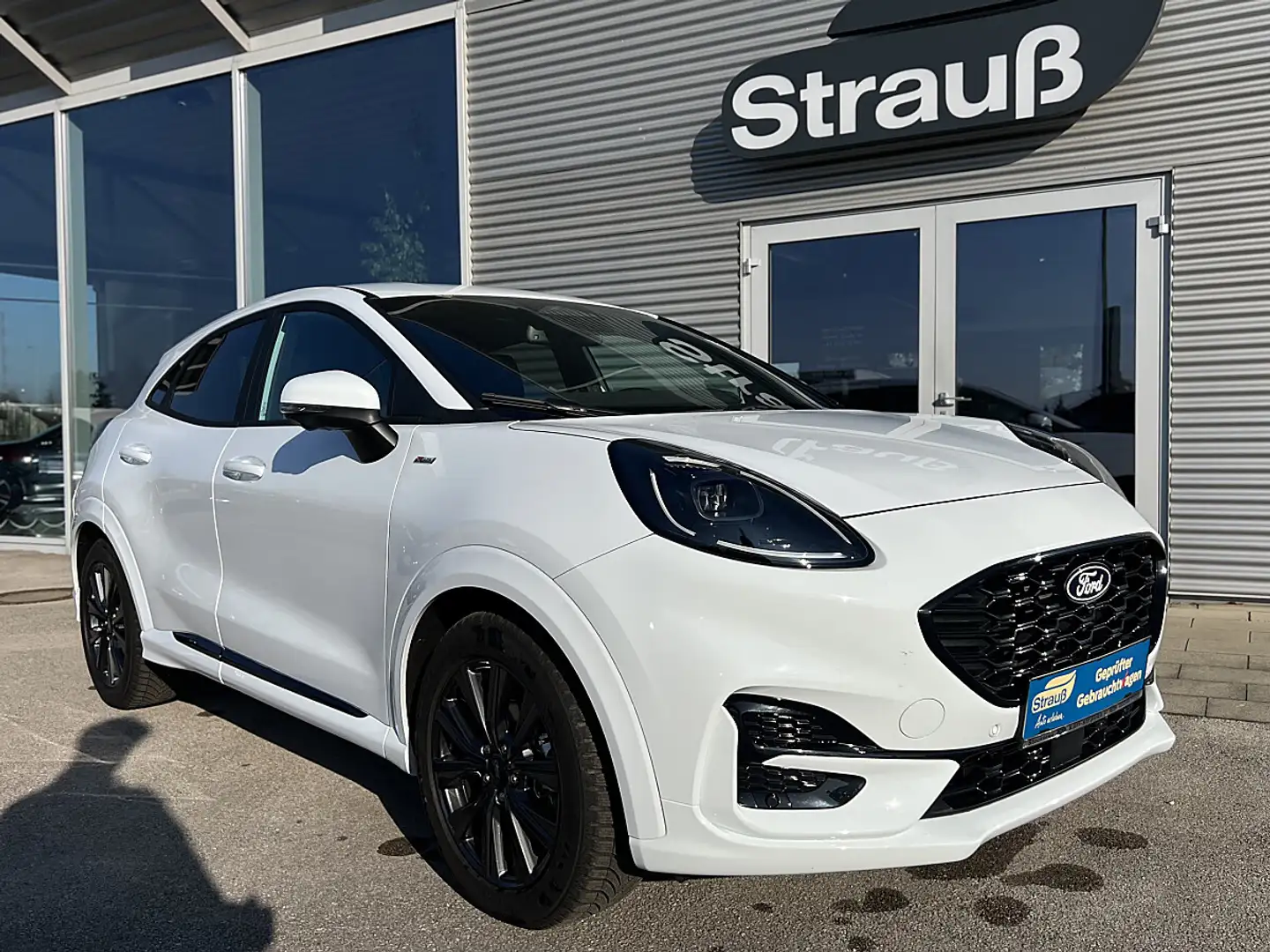 Ford Puma 1,0 EcoBoost Hybrid ST-Line Aut. Weiß - 1