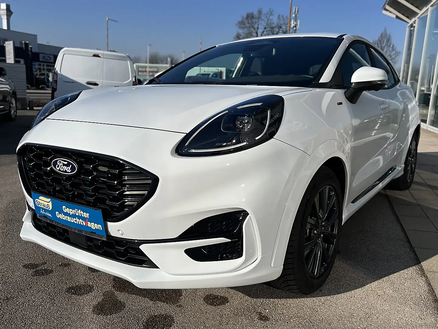 Ford Puma 1,0 EcoBoost Hybrid ST-Line Aut. Weiß - 2