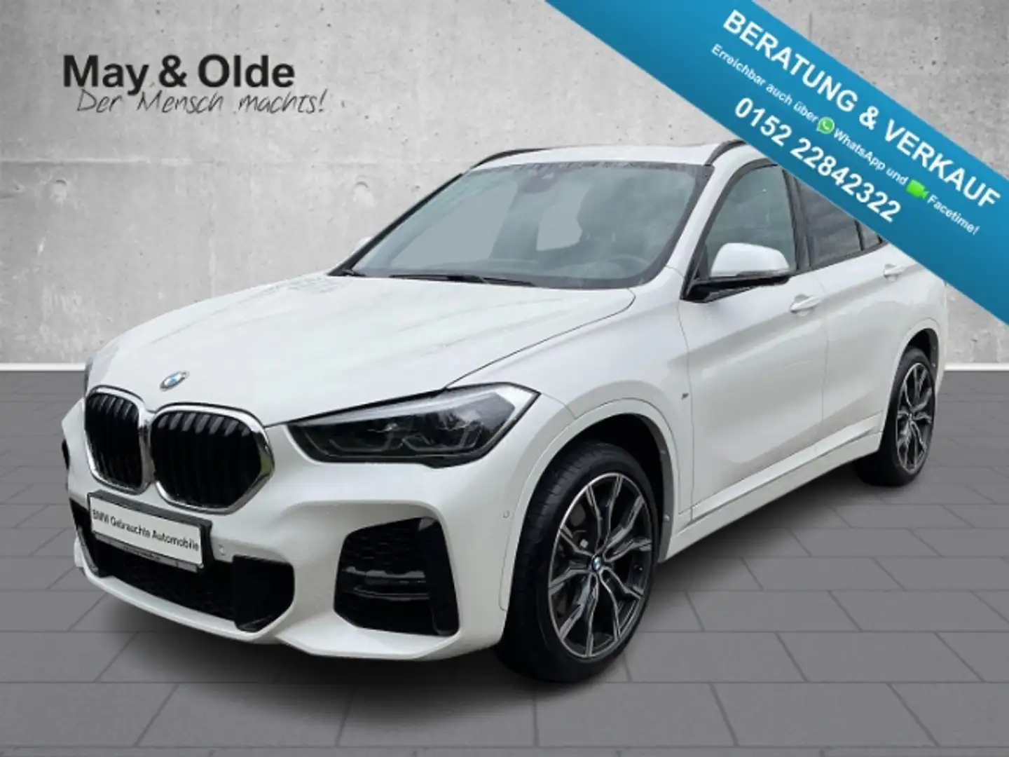 BMW X1 xDrive25d M Sport 19'' Pano AHK ACC HUD Adap.LED Weiß - 1