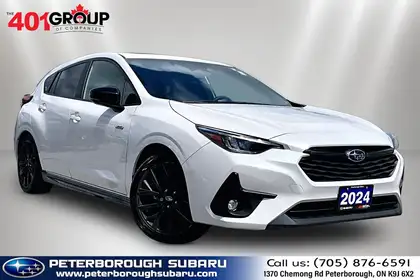 White 2024 Subaru Impreza RS AWD Wagon All-Wheel Drive Continuously Variable Transmission