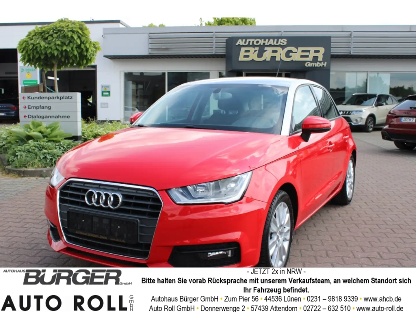 Audi A1 Sportback sport 1.0 TFSI Klimaautom SHZ Temp Tel.- Rot - 1