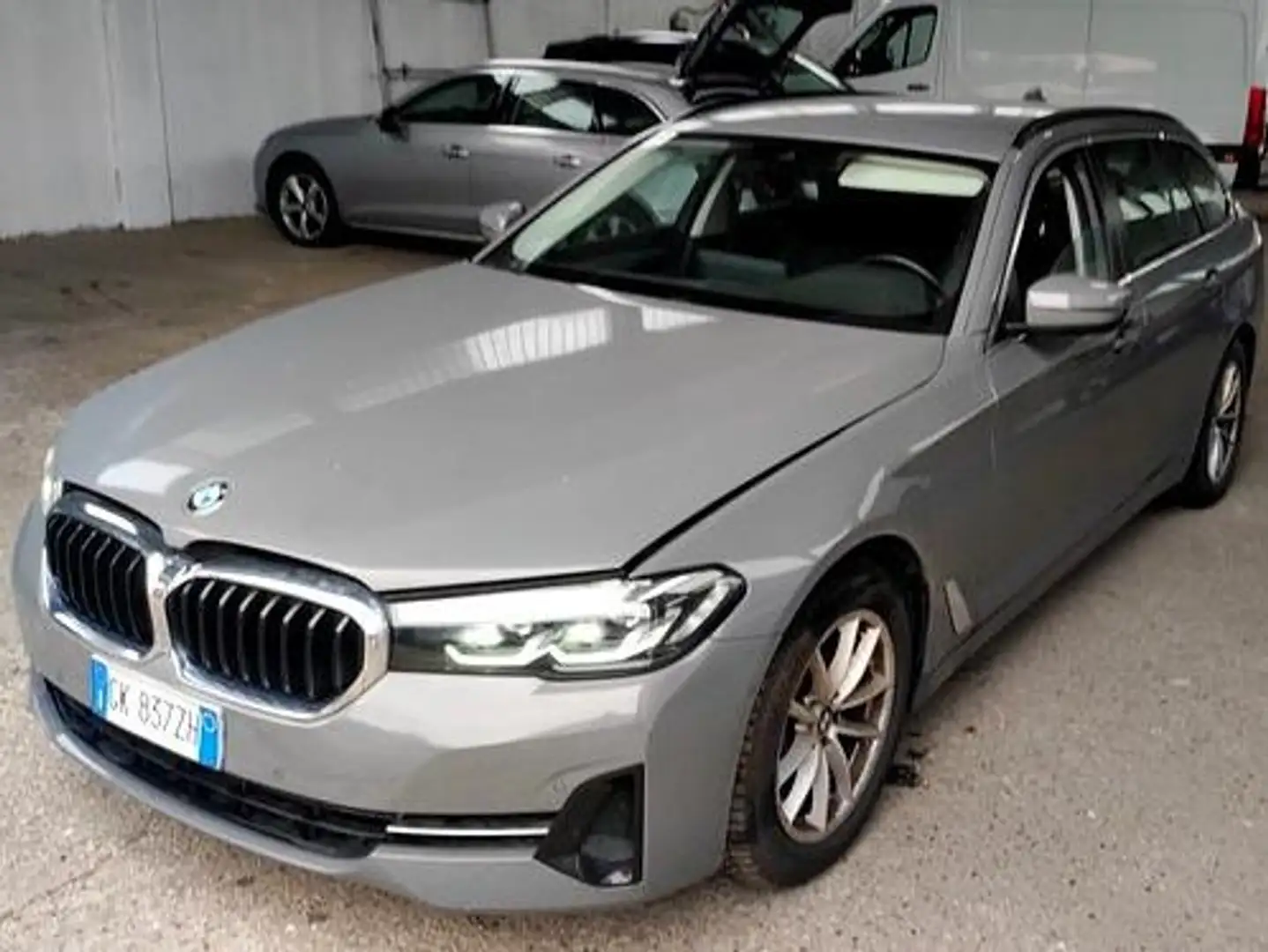 BMW 520 d Touring 48V Aut Nav Pelle Cam UNIPRO IVA DEDUCIB Grigio - 1