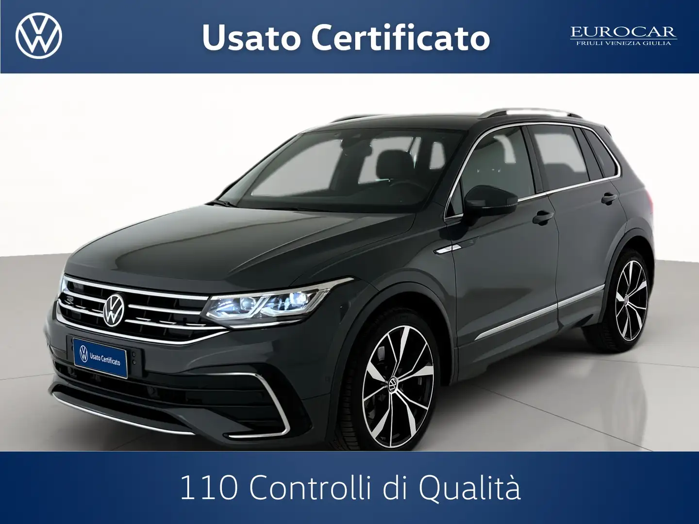 Volkswagen Tiguan 2.0 tdi r-line 4motion 200cv dsg Gris - 1