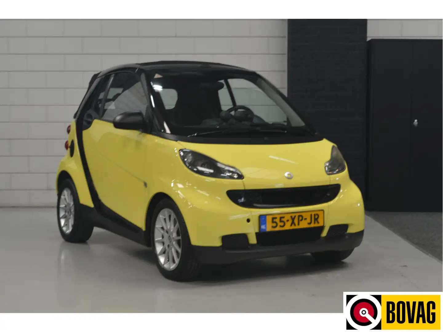 smart forTwo cabrio 1.0 Passion // AUTOMAAT // AIRCO // LEDER / Zwart - 1
