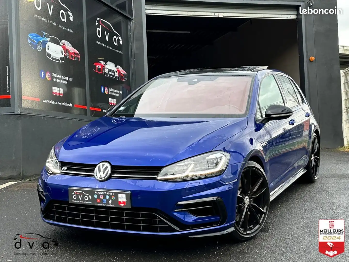 Volkswagen Golf 7 R 2.0 TSI 300 ch DSG7 Française Bleu - 1