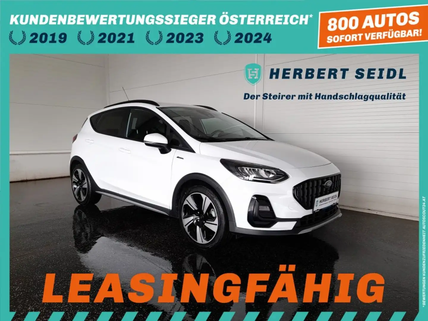 Ford Fiesta ACTIVE X 125 EcoBoost *VOLL LED / NAVI / 17 ZOLL / ACC / KAMERA / SPURHALTE- & TOTWINKELASSIST / SHZG* Weiß - 1