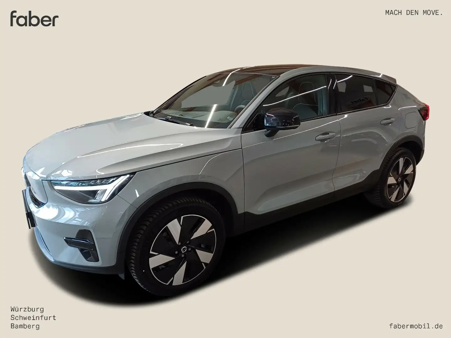Volvo C40 Plus Recharge Pure Electric AWD Šedá - 2