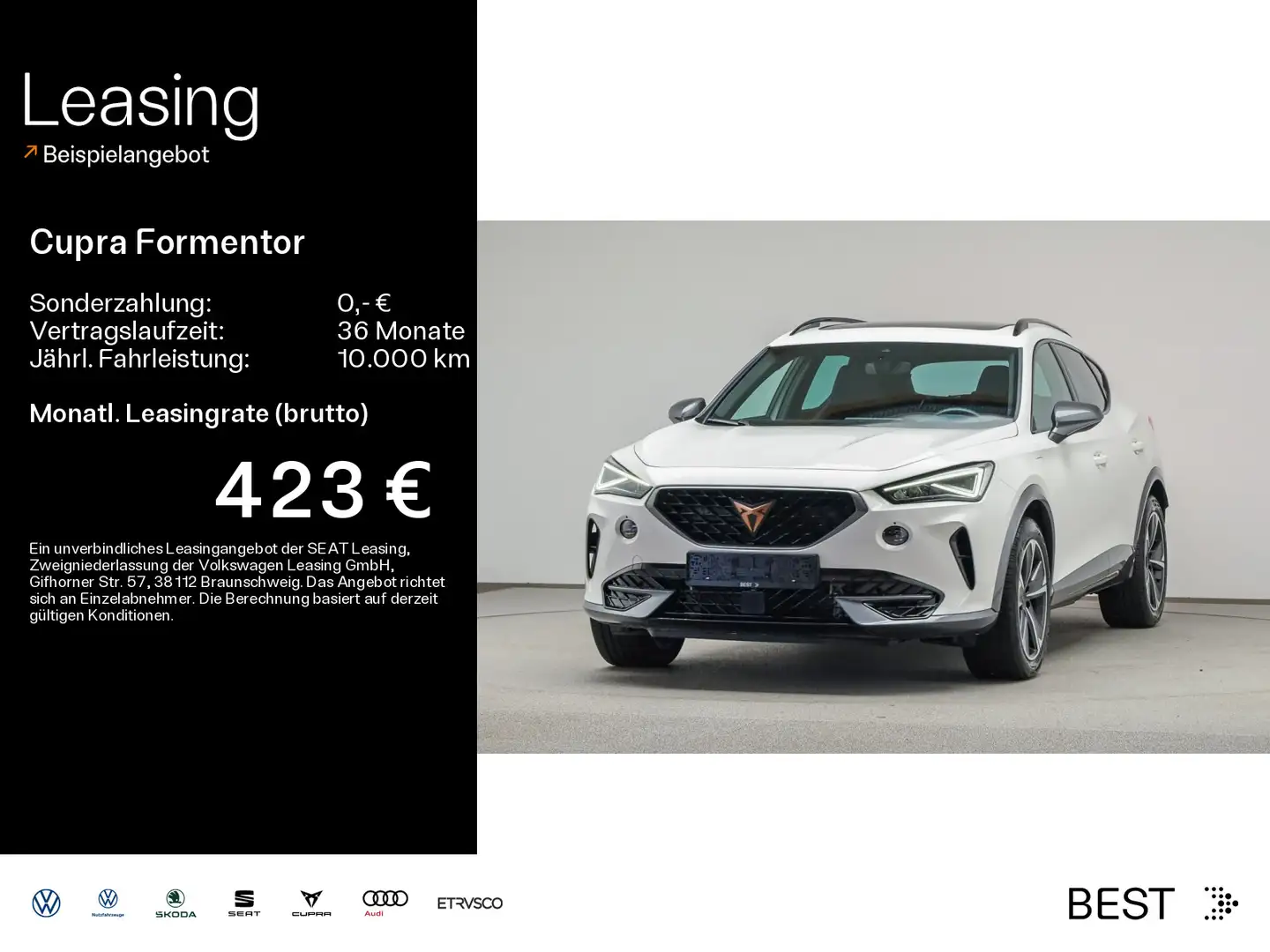 CUPRA Formentor 1.4 e-Hybrid*AHK*PANO*NAVI*KLIMA*PDC*S Bianco - 1